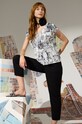 T-shirt bawełniany damski z kolekcji Magia Miejsc kolor biały RW24.TSD151