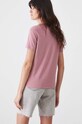 Oblečení Bavlněné tričko s elastanem s potiskem růžová barva RW24.TSD173 růžová