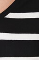 T-shirt damski w pasy kolor czarny RW24.TSD400 czarny