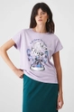 Medicine tricou din bumbac RW24.TSD450 violet RW24