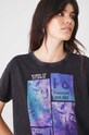 T-shirt bawełniany damski z kolekcji Science by Peter Smolka kolor szary RW24.TSD457 szary