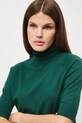 T-shirt damski z golfem zielony RW24.TSD600