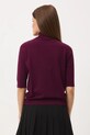 Odzież T-shirt damski z golfem RW24.TSD600 bordowy