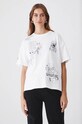 T-shirt bawełniany damski – Medicine z okazji roku Miłosza, kolor biały RW24.TSD654 biały RW24