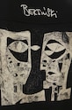 T-shirt damski z kolekcji Zdzisław Beksiński x Medicine kolor czarny RW24.TSD850