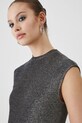 Body damskie z metaliczną nicią kolor srebrny RW24.TSDA03