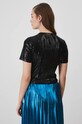 Odzież Body damskie z cekinami kolor czarny RW24.TSDA05 czarny