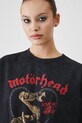 T-shirt bawełniany damski Motörhead kolor szary szary RW24.TSDA70