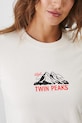 T-shirt bawełniany damski Twin Peaks kolor beżowy RW24.TSDA74 beżowy