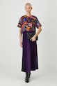 Odzież T-shirt bawełniany damski z domieszką elastanu z kolekcji Karolina Matyjaszkowicz x Medicine kolor multicolor RW24.TSDB51 multicolor