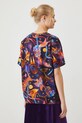 T-shirt bawełniany damski z domieszką elastanu z kolekcji Karolina Matyjaszkowicz x Medicine kolor multicolor multicolor RW24.TSDB51
