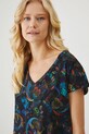T-shirt bawełniany damski z kolekcji Karolina Matyjaszkowicz x Medicine kolor czarny RW24.TSDB56 czarny