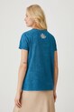Bavlnené tričko dámske z kolekcie Karolina Matyjaszkowicz x Medicine tyrkysová farba tyrkysová RW24.TSDB57