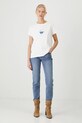 Odzież T-shirt bawełniany damski z kolekcji Karolina Matyjaszkowicz x Medicine kolor beżowy RW24.TSDB60 beżowy