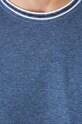 T-shirt bawełniany męski z domieszką elastanu z dzianiny strukturalnej kolor niebieski RW24.TSM033 niebieski