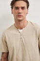 Basic tričko pánske bavlnené s elastanom béžová RW24.TSM040