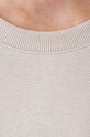 T-shirt bawełniany męski z domieszką wiskozy z fakturą kolor beżowy RW24.TSM054 beżowy