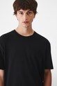 T-shirt męski z modalem kolor czarny czarny RW24.TSM055