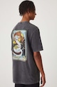 T-shirt bawełniany męski z nadrukiem kolor szary szary RW24.TSM106
