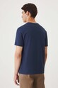 Odzież T-shirt bawełniany męski z domieszką elastanu z nadrukiem kolor granatowy RW24.TSM321 granatowy