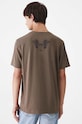 Odzież T-shirt bawełniany męski z domieszką elastanu z nadrukiem kolor zielony RW24.TSM501 zielony