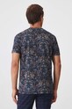 Odzież T-shirt bawełniany męski z domieszką elastanu wzorzysty kolor czarny RW24.TSM606 czarny