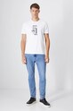 T-shirt bawełniany męski z domieszką elastanu z nadrukiem kolor biały RW24.TSM622 biały RW24