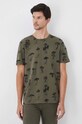 Oblečenie Bavlnené tričko pánske z kolekcie Together For Nature zelená farba RW24.TSM703 zelená