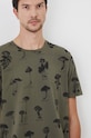 Bavlnené tričko pánske z kolekcie Together For Nature zelená farba RW24.TSM703 zelená