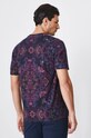 Odzież T-shirt bawełniany męski z domieszką elastanu wzorzysty kolor fioletowy RW24.TSM804 fioletowy