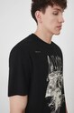 T-shirt bawełniany męski z kolekcji Zdzisław Beksiński x Medicine kolor czarny RW24.TSM862 czarny