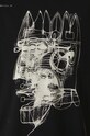 T-shirt bawełniany męski z kolekcji Zdzisław Beksiński x Medicine kolor czarny RW24.TSM862