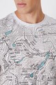 T-shirt bawełniany męski z domieszką elastanu wzorzysty kolor multicolor RW24.TSM900 multicolor