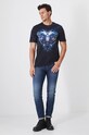 Odzież T-shirt męski z kolekcji Zodiak - Baran kolor czarny RW24.TSM955 czarny