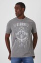 T-shirt bawełniany męski z kolekcji Zodiak - Waga kolor szary RW24.TSM959 szary