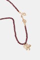 Naszyjnik damski z kamieniem naturalnym i zawieszkami RW25-ASD500 bordowy RW25