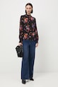 Bluzka damska z wiskozy wzorzysta RW25-BDD092 multicolor RW25