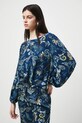 Bluzka damska z wiskozy wzorzysta RW25-BDD304 granatowy RW25