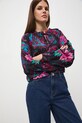 Bluzka damska żakardowa z wiskozy wzorzysta RW25-BDD602