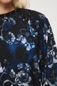 Bluzka damska z wiskozy wzorzysta RW25-BDD702 czarny