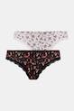 Figi bawełniane damskie briefs z elastanem wzorzyste (2-pack) RW25-BID504 multicolor RW25