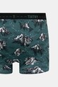 Bokserki bawełniane męskie z elastanem wzorzyste (2-pack) multicolor RW25-BIM507