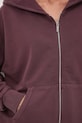 Bluza bawełniana damska z efektem sprania RW25-BLD050 fioletowy