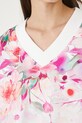 Bluza bawełniana damska oversize z nadrukiem RW25-BLD200 biały
