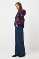 Bluza bawełniana damska wzorzysta RW25-BLD603 czarny RW25