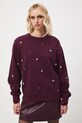 Medicine bluza bawełniana RW25-BLD701 bordowy RW25