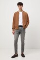 Bluza męska z fakturą RW25-BLM310 brązowy RW25