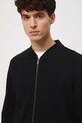 Bluza męska z fakturą RW25-BLM310 czarny