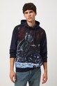 Bluza bawełniana męska wzorzysta RW25-BLM405 granatowy RW25