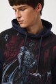 Bluza bawełniana męska wzorzysta granatowy RW25-BLM405